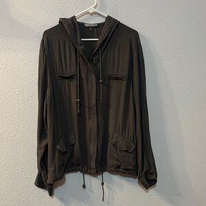 Warehouse Charcoal Hooded Jacket